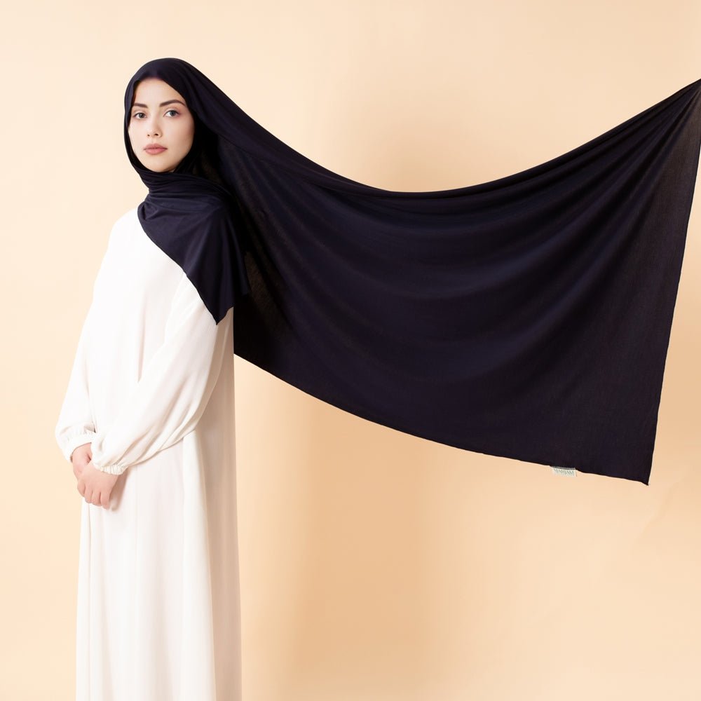 Hijab en Jersey de Bambou Premium | Hijab en Bambou Naturel (MH195)