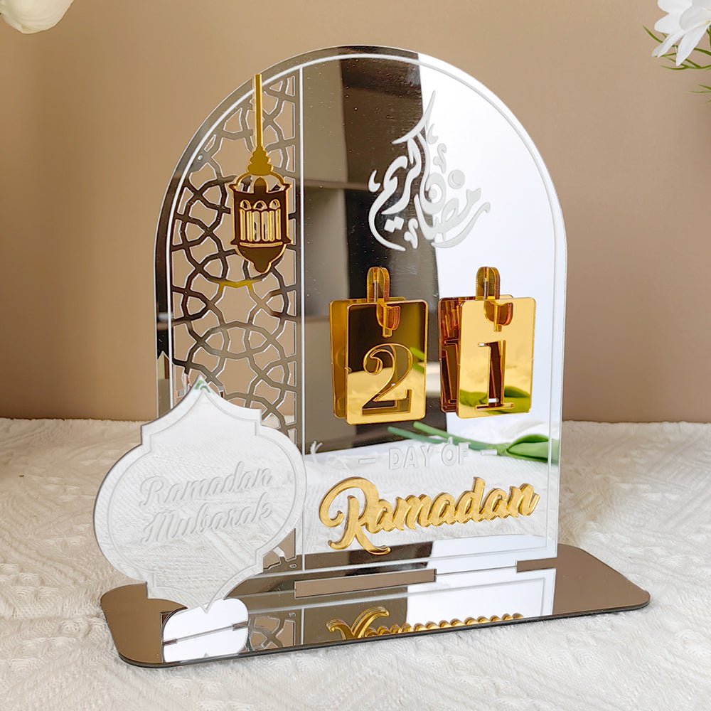 Ornement acrylique de compte à rebours créatif pour le Ramadan (MAC381)