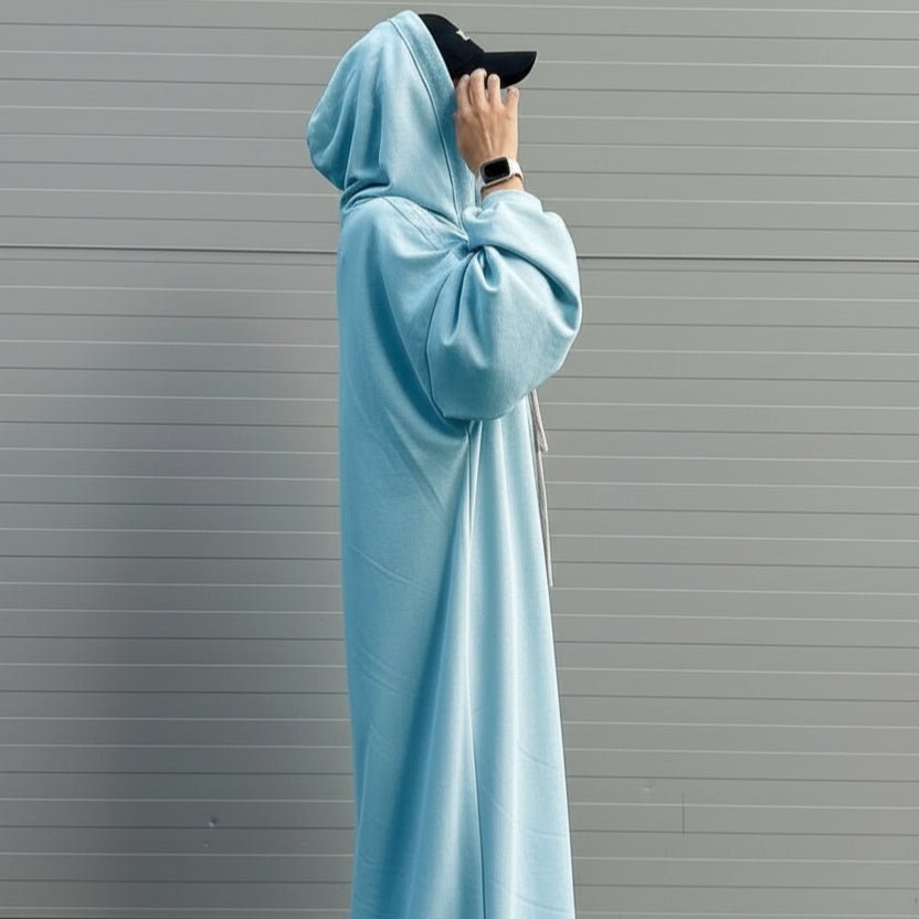 Abaya Sweat à Capuche | Abaya Hoodie avec Poches (MA125)