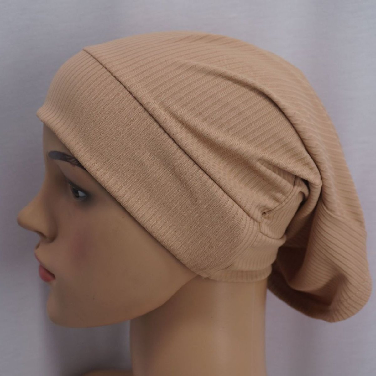 Sous-hijab côtelé élastique polyvalent (MH192)