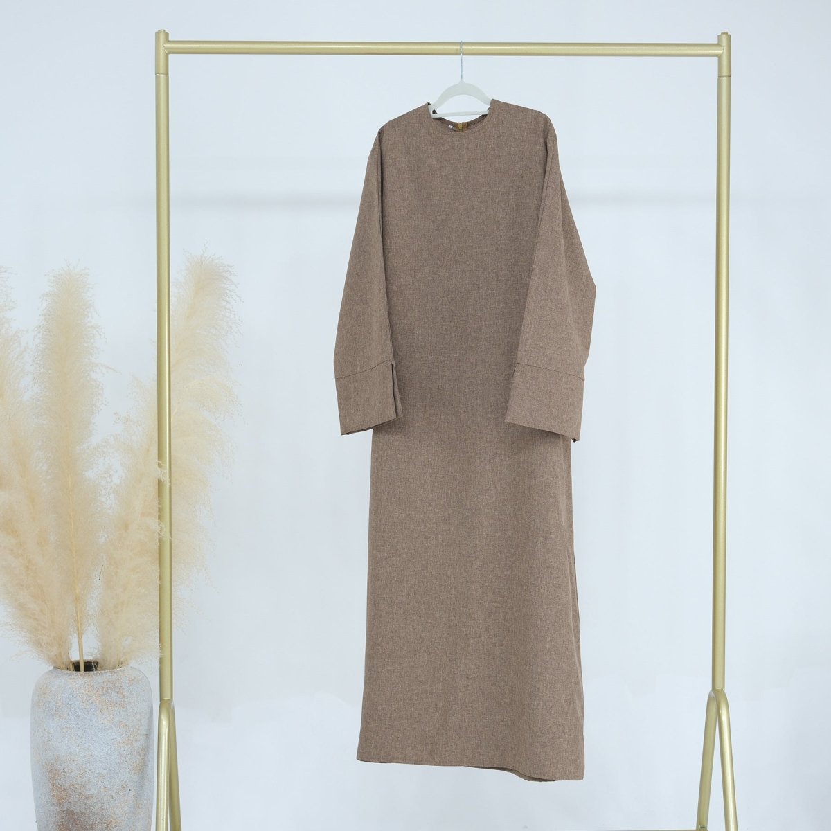 Abaya décontractée ample unie (MA109)