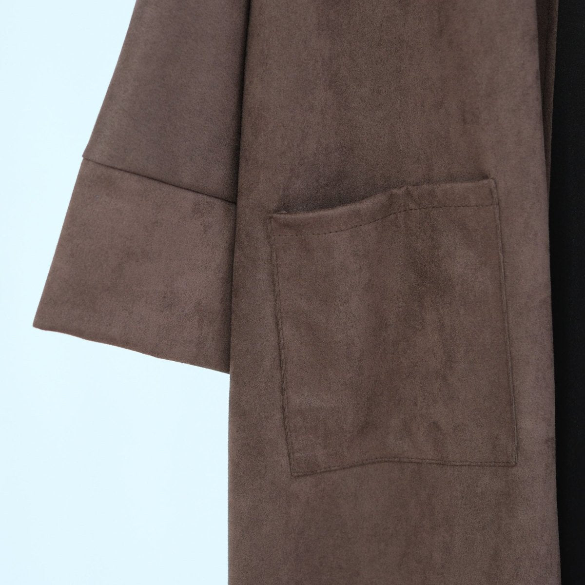 Cardigan Abaya Ouvert en Daim (MOA093)