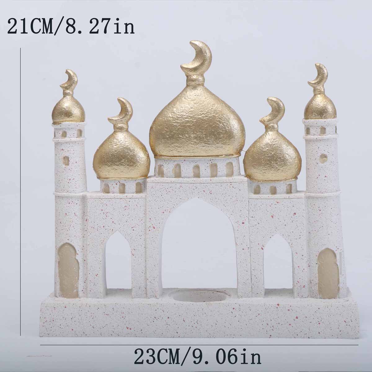 Ornement décoratif en résine Mosquée islamique (MAC396)
