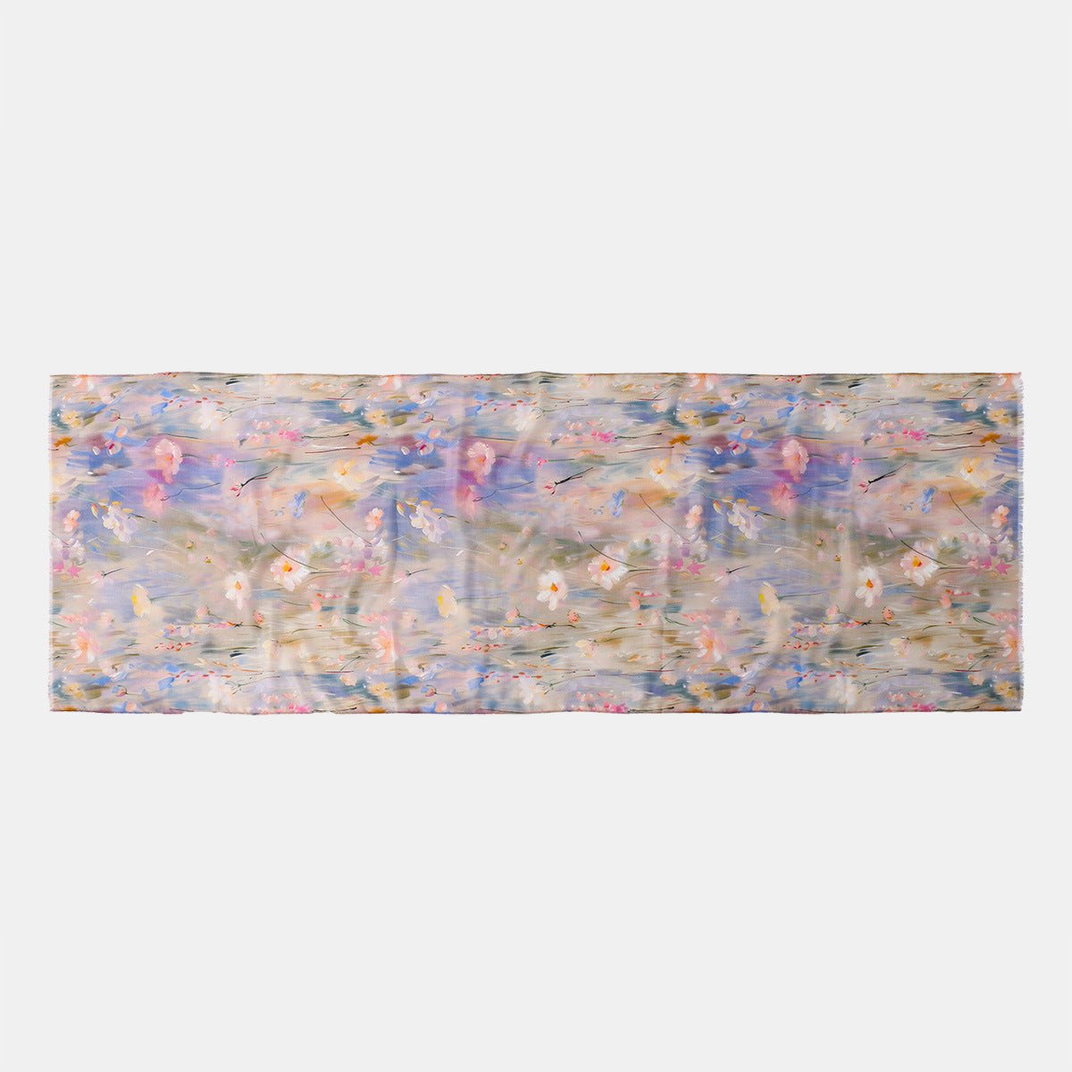 Foulard Hijab Léger Imprimé Floral Impressionniste (MH250)