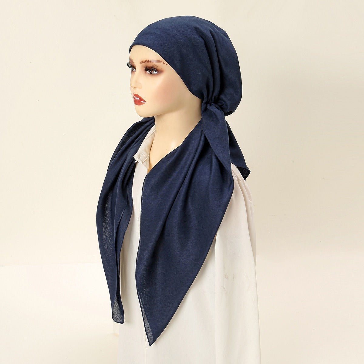 Bonnets Turban Élastiques Premium, Foulard Triangle avec Design Pull-on à Deux Pans (MH118)