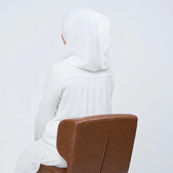 Hijab Instant en Mousseline avec Fermeture Magnétique (MH202)