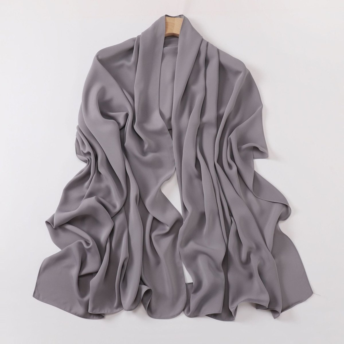 Hijab Long Anti-Froissement Effet Soie (MH154)