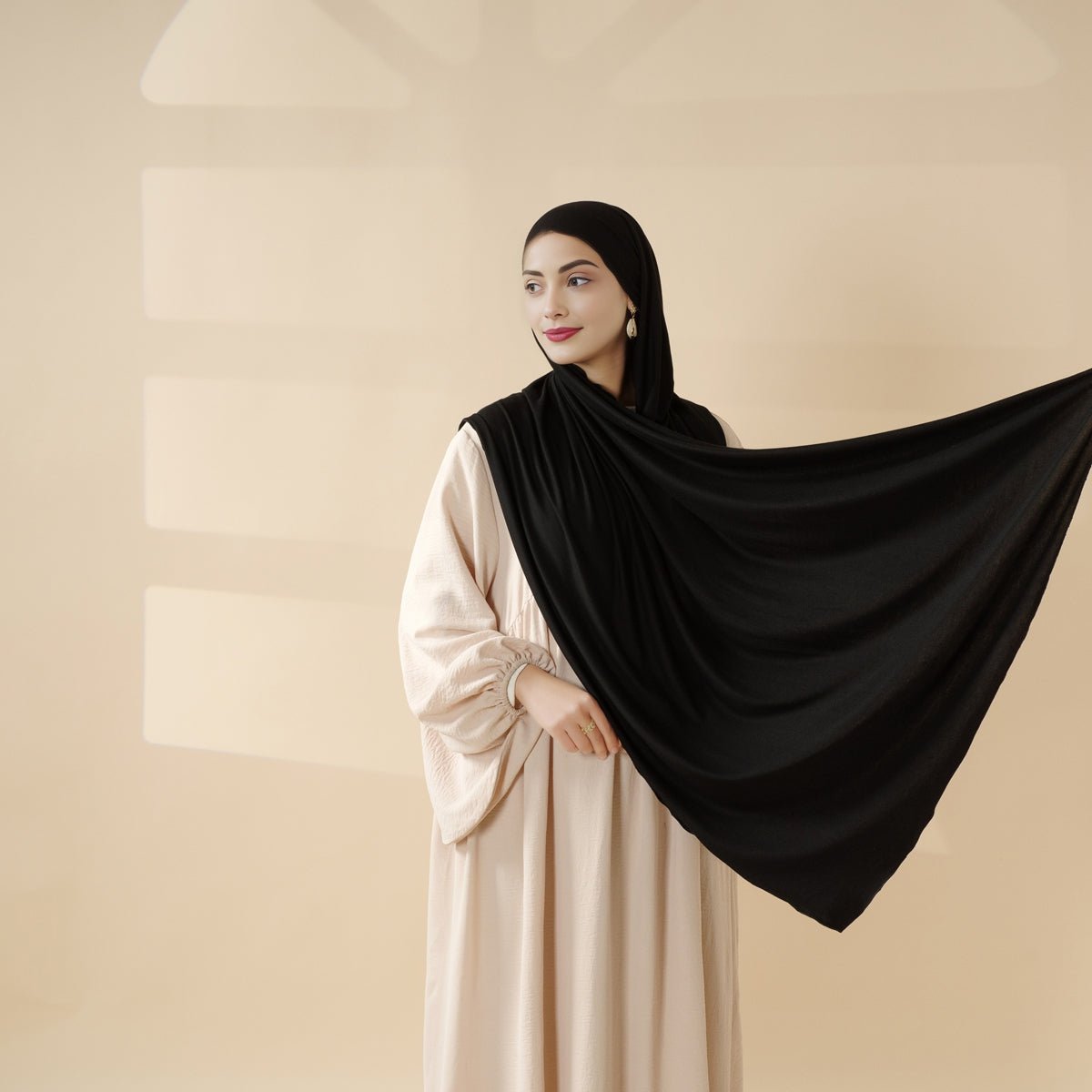 Hijab Parfait pour l'Aïd : Long Foulard en Jersey Modal Premium – Doux, Respirant & Élégant (MH105)