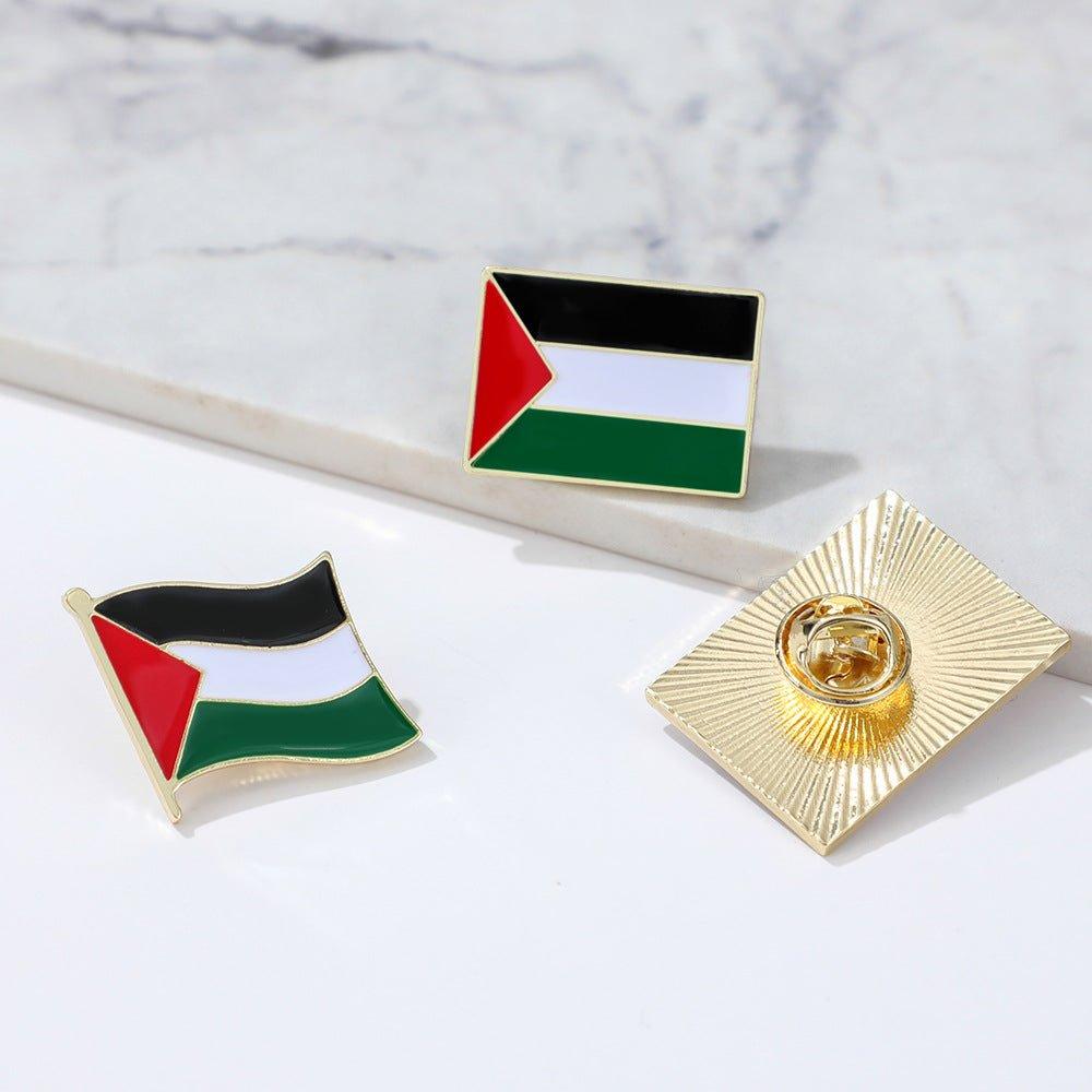 Épingle keffiyeh drapeau Free Palestine MAC105