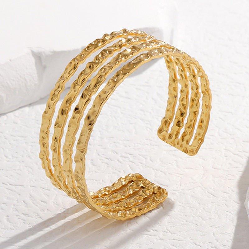 Bracelet ajustable MAC143 en acier titane, couleur inaltérable