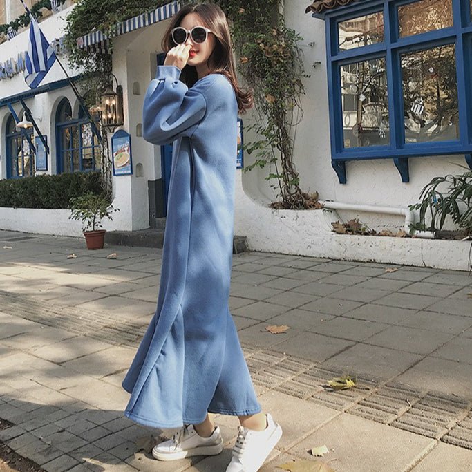 Robe Sirène en Sweat Doublé Polaire (MS193)