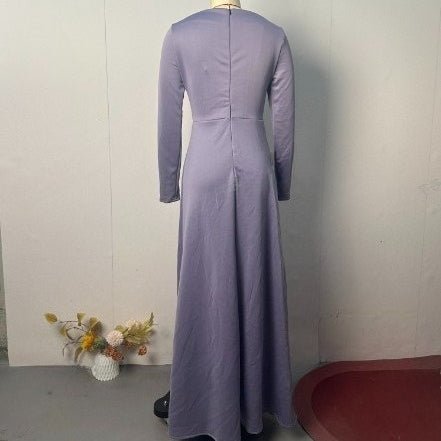 Robe modeste élégante à manches longues (MS297)