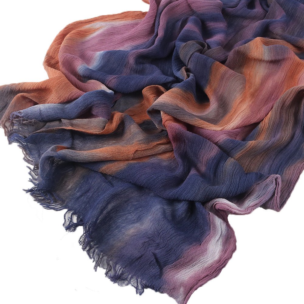 Écharpe Tie-Dye Dégradé en Rayonne | Hijab Dégradé en Rayonne (MH216)
