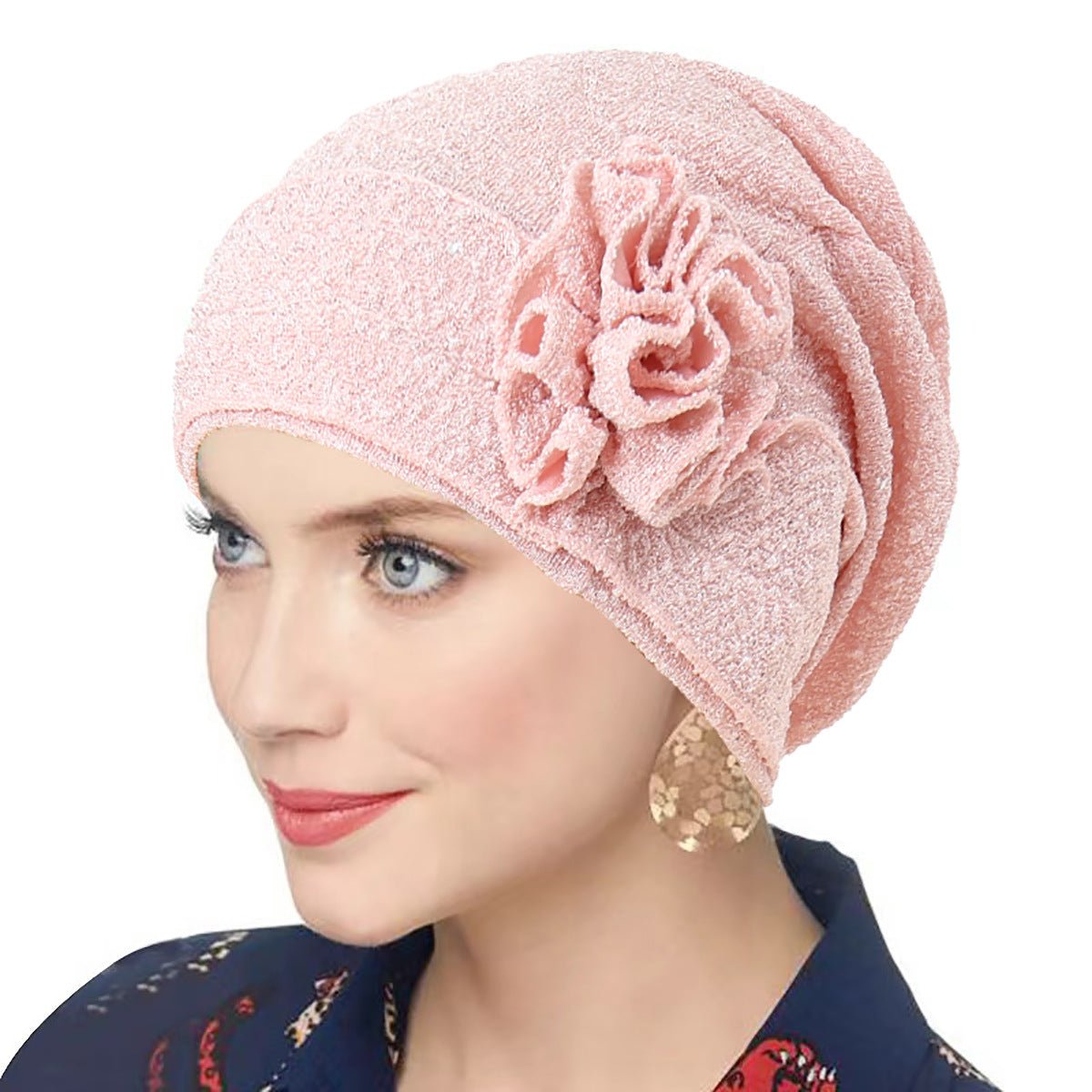 Foulard tendance en fleur de rose extensible pour femme (MH112)