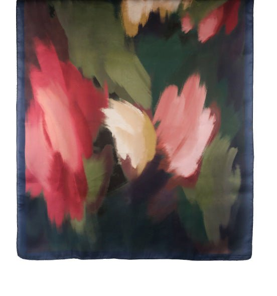 Foulard Hijab en Satin Imprimé | Foulard Hijab en Satin Imprimé (MH217)
