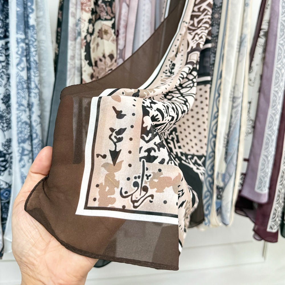 Écharpe hijab imprimée (MH239)