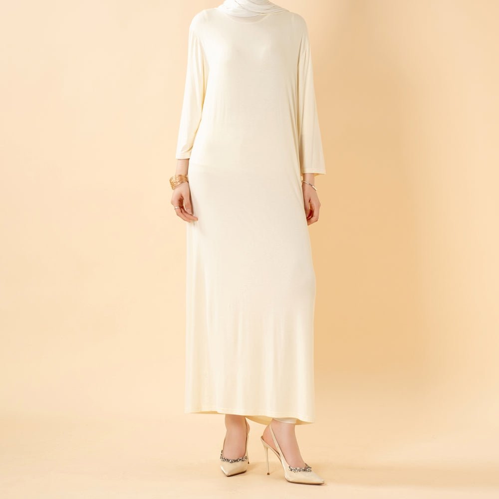 Abaya Ailes de Chauve-souris Brodée à Perles et Paillettes (MA451)