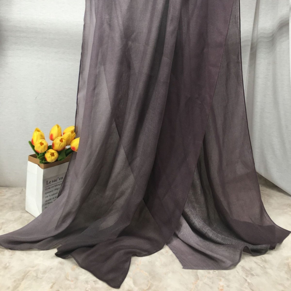 Foulard Hijab Léger et Respirant à Effet Dégradé (MH194)