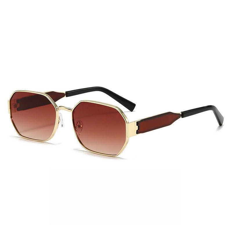 Lunettes de soleil vintage à monture étroite – Style rétro chic avec verres teintés pour femme (MAC262)
