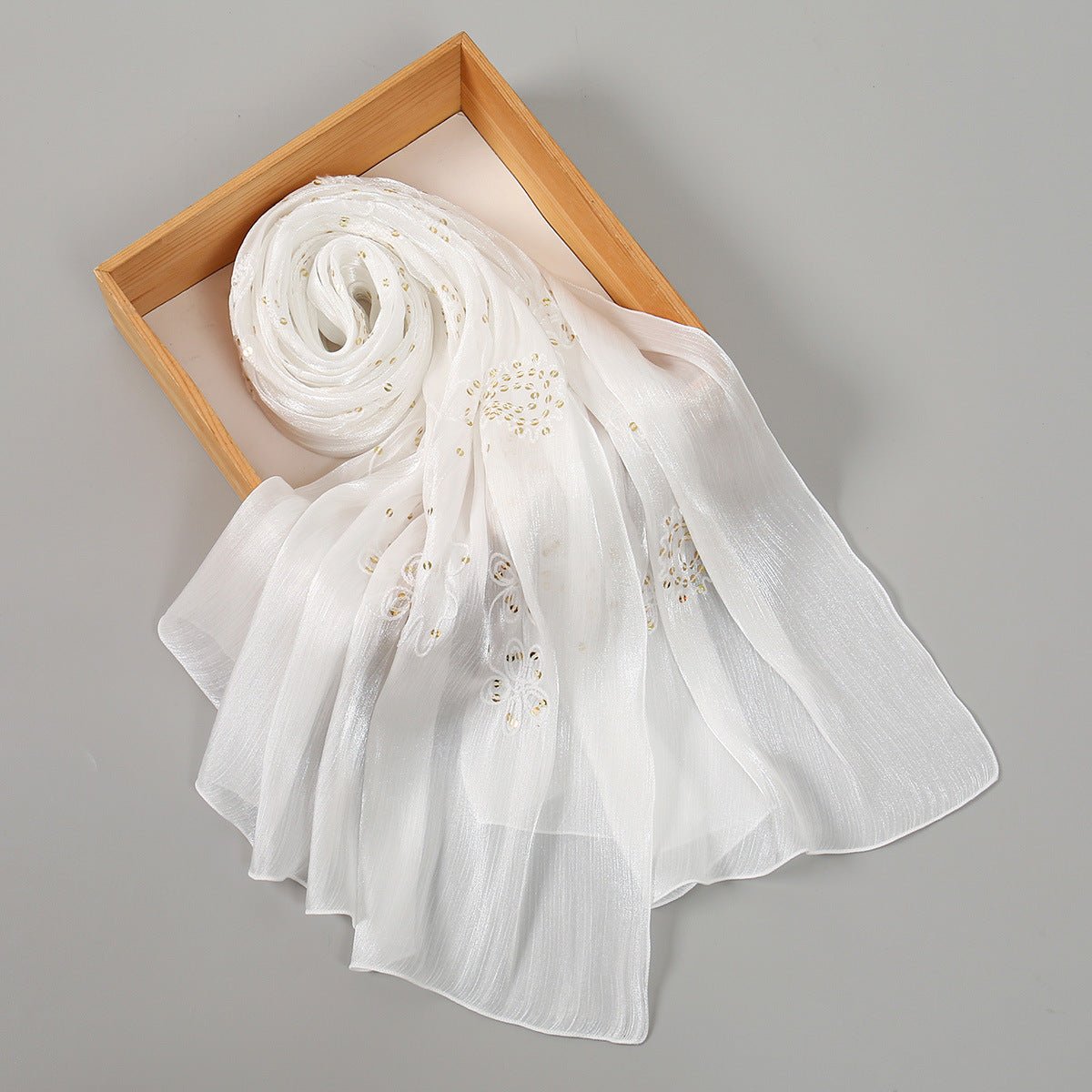 Foulard Hijab Pailletté Brillant Brodé (MH248)
