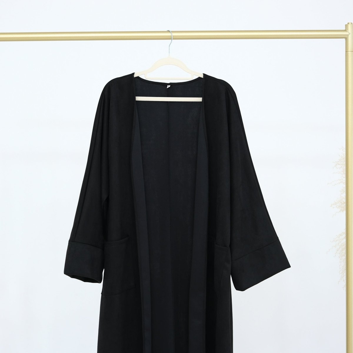 Cardigan Abaya Ouvert en Daim (MOA093)