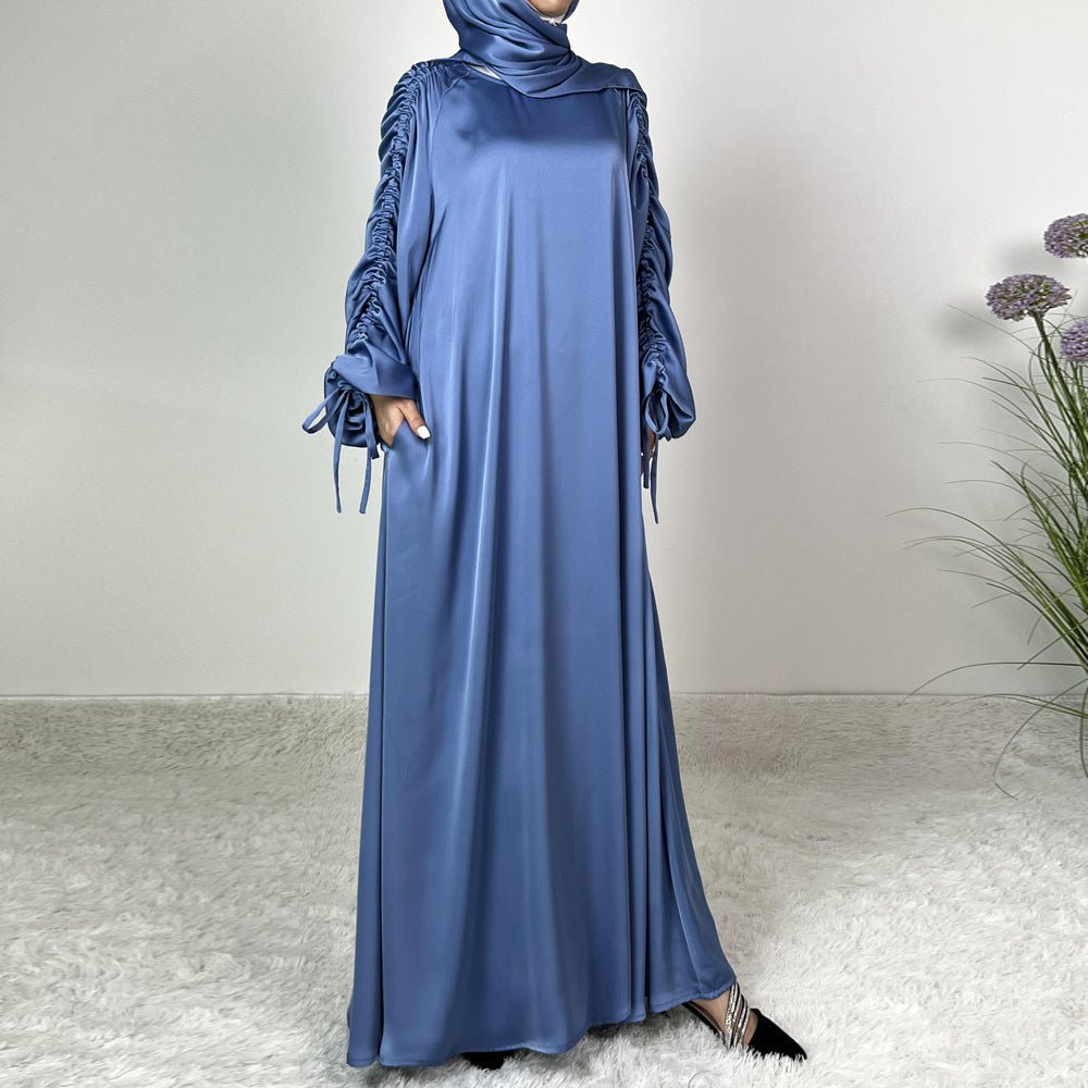 Robe Abaya Ample à Manches Lanterne Ajustables (MA167)