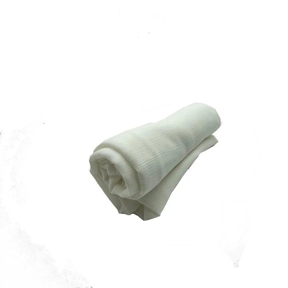 Écharpe Crêpe Hijab Chiffon Froissé pour Femme, Châle à Plis Ondulés (MH003)