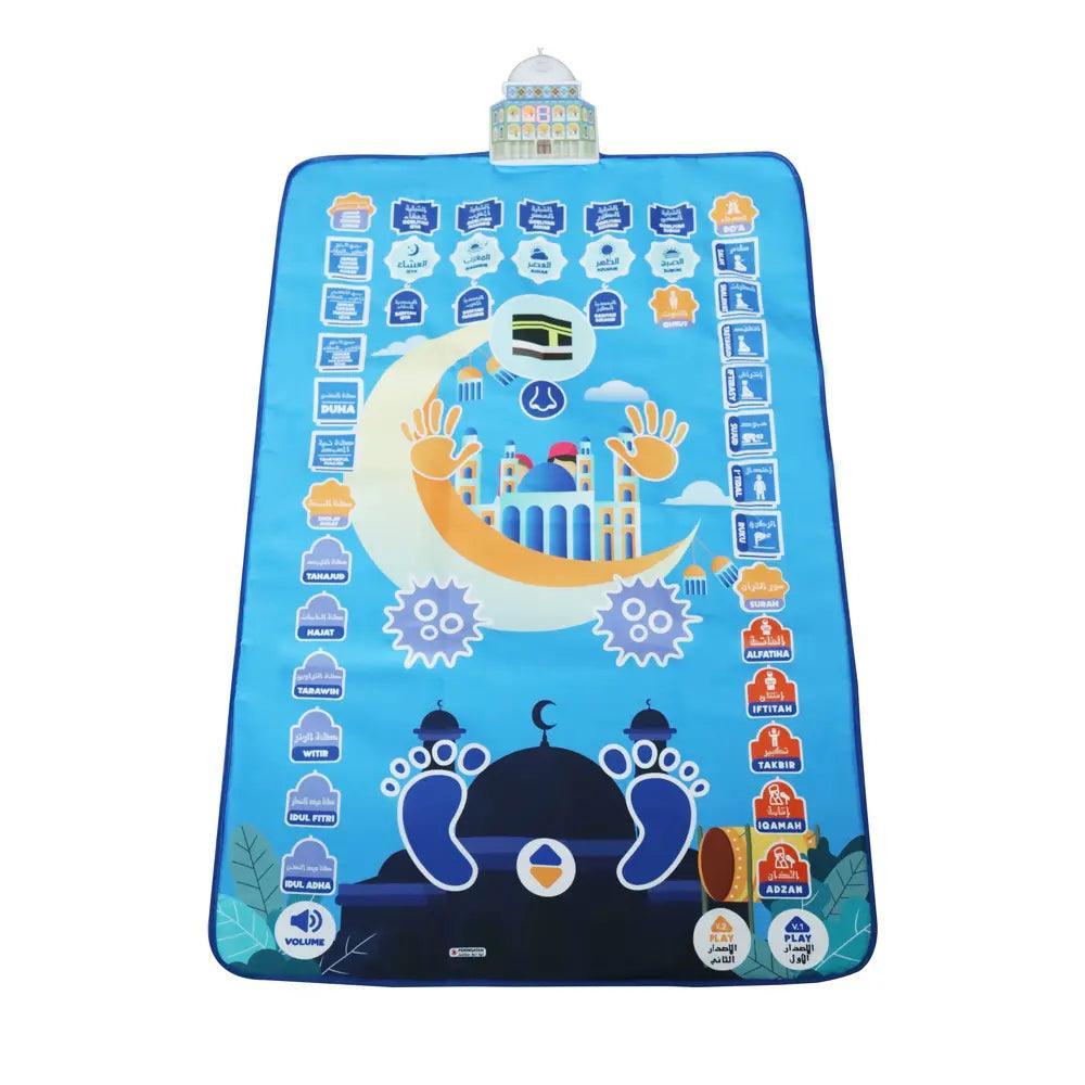 Tapis de prière interactif électronique pour enfants, tapis de prière éducatif musulman pour enfants (MR032)