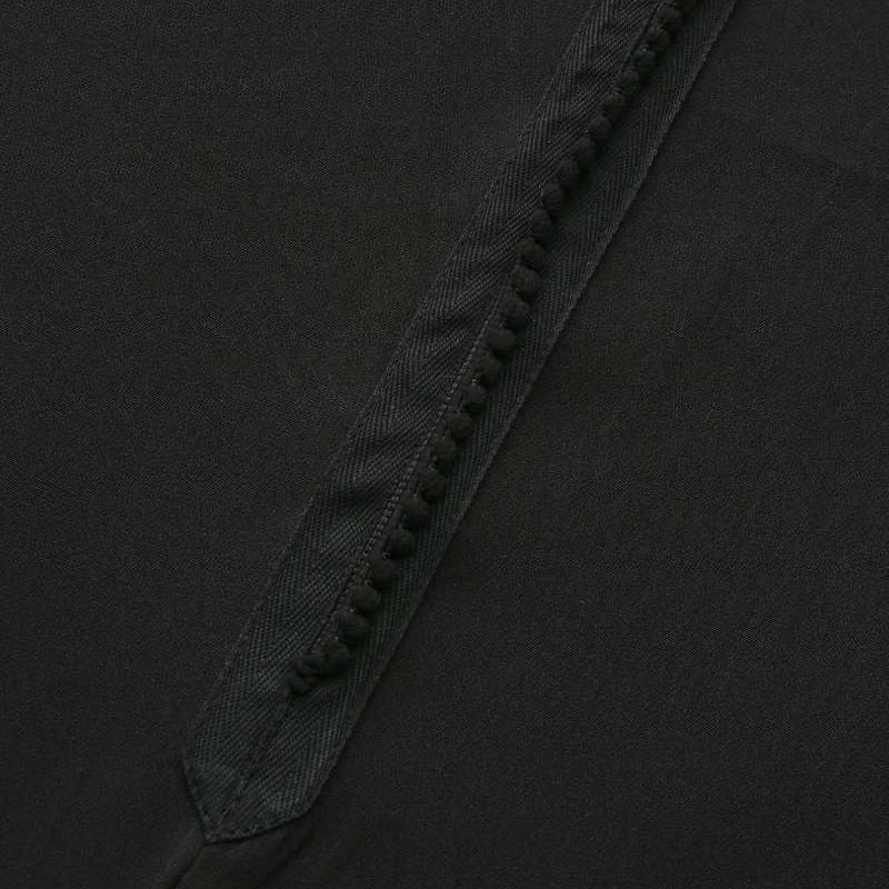 Robe Thobe Musulmane Modeste Longue à Capuche Noire Premium pour Homme (MT029)