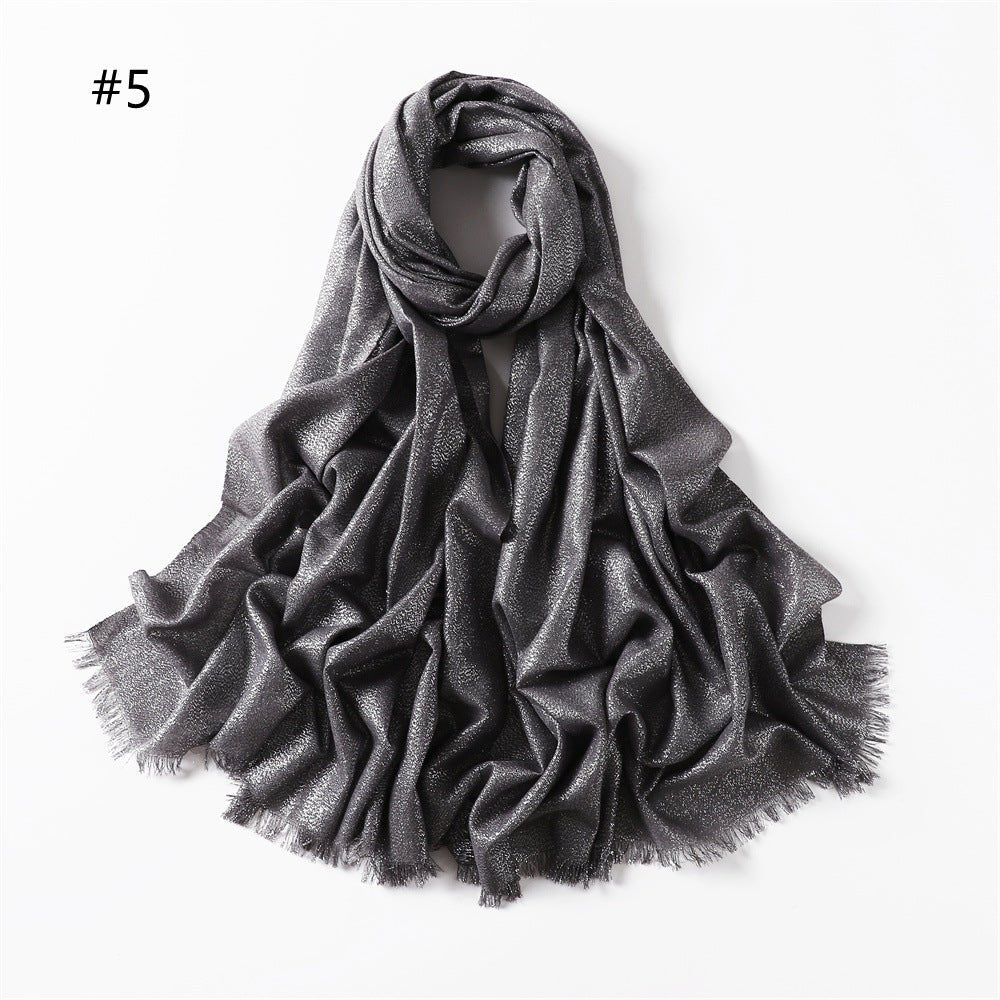 Hijab en Soie Artificielle Brillante Shining (MH100)