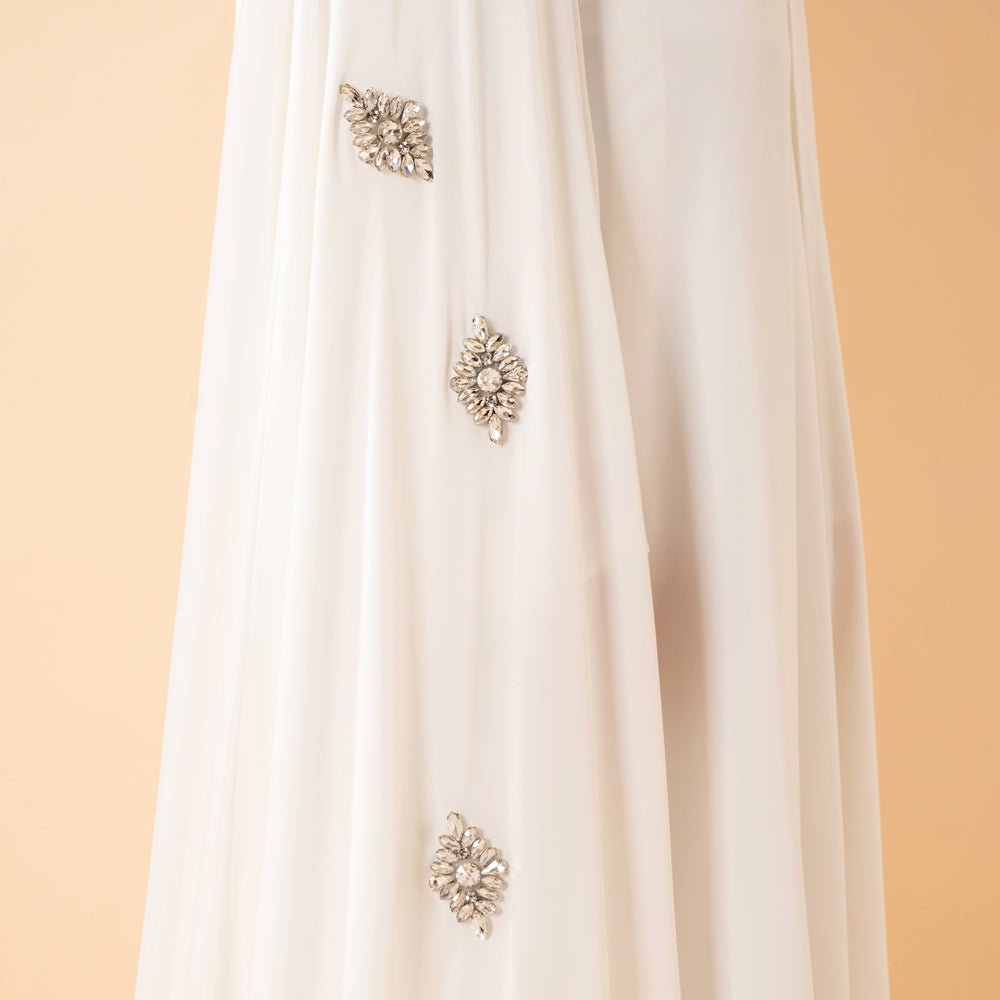Cape Abaya Royal en Satin de Luxe (MA326)