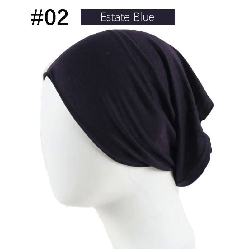 Bonnet Hijab en Coton Mercerisé | Bonnet Tube Extensible (MH198)