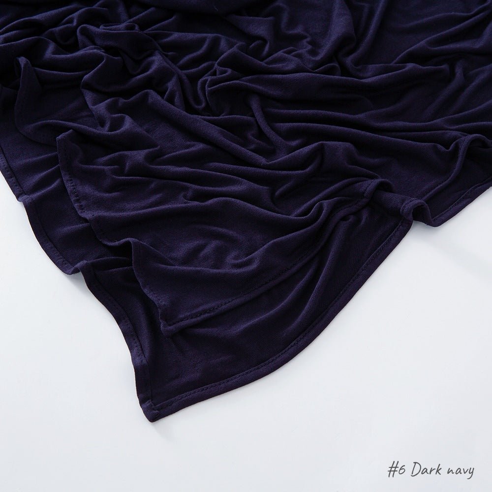 Hijab en Coton Mercerisé Jersey Bouclé Angle Droit, Haute Qualité, Respirant (MH068)