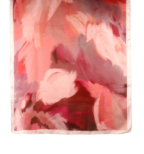 Foulard Hijab en Satin Imprimé | Foulard Hijab en Satin Imprimé (MH217)
