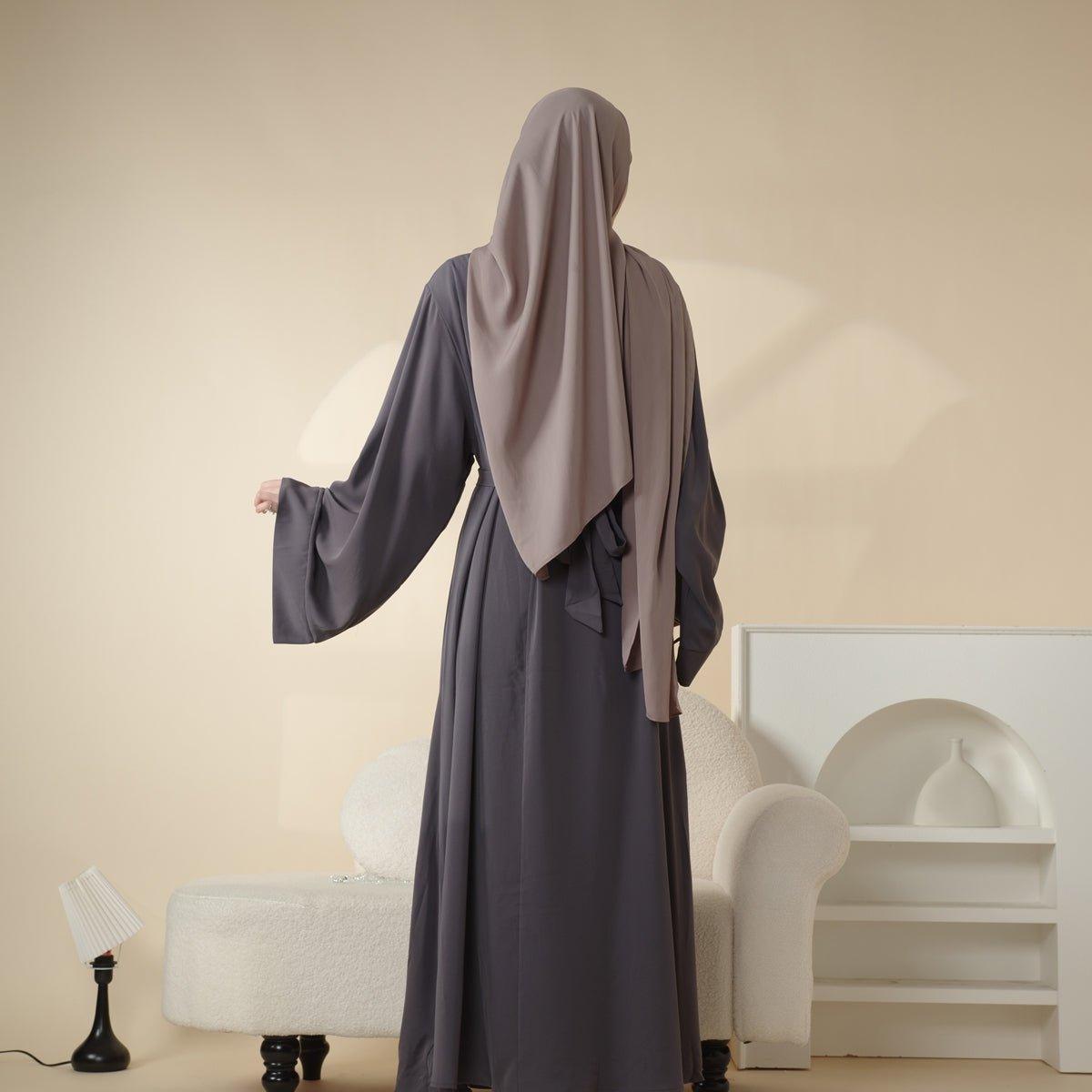 Abaya unie douce en Nidha (MA005)