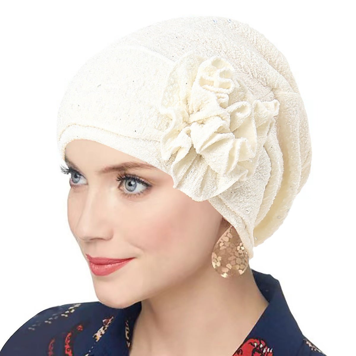 Foulard tendance en fleur de rose extensible pour femme (MH112)