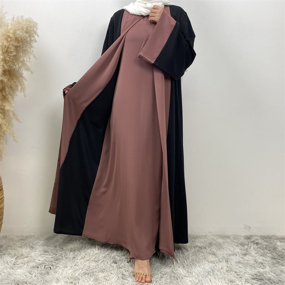 Abaya Patchwork Élégante (MA084)