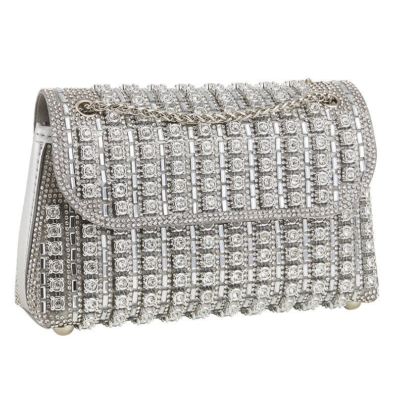 Sac pochette de soirée premium en strass cristal (MAC427)