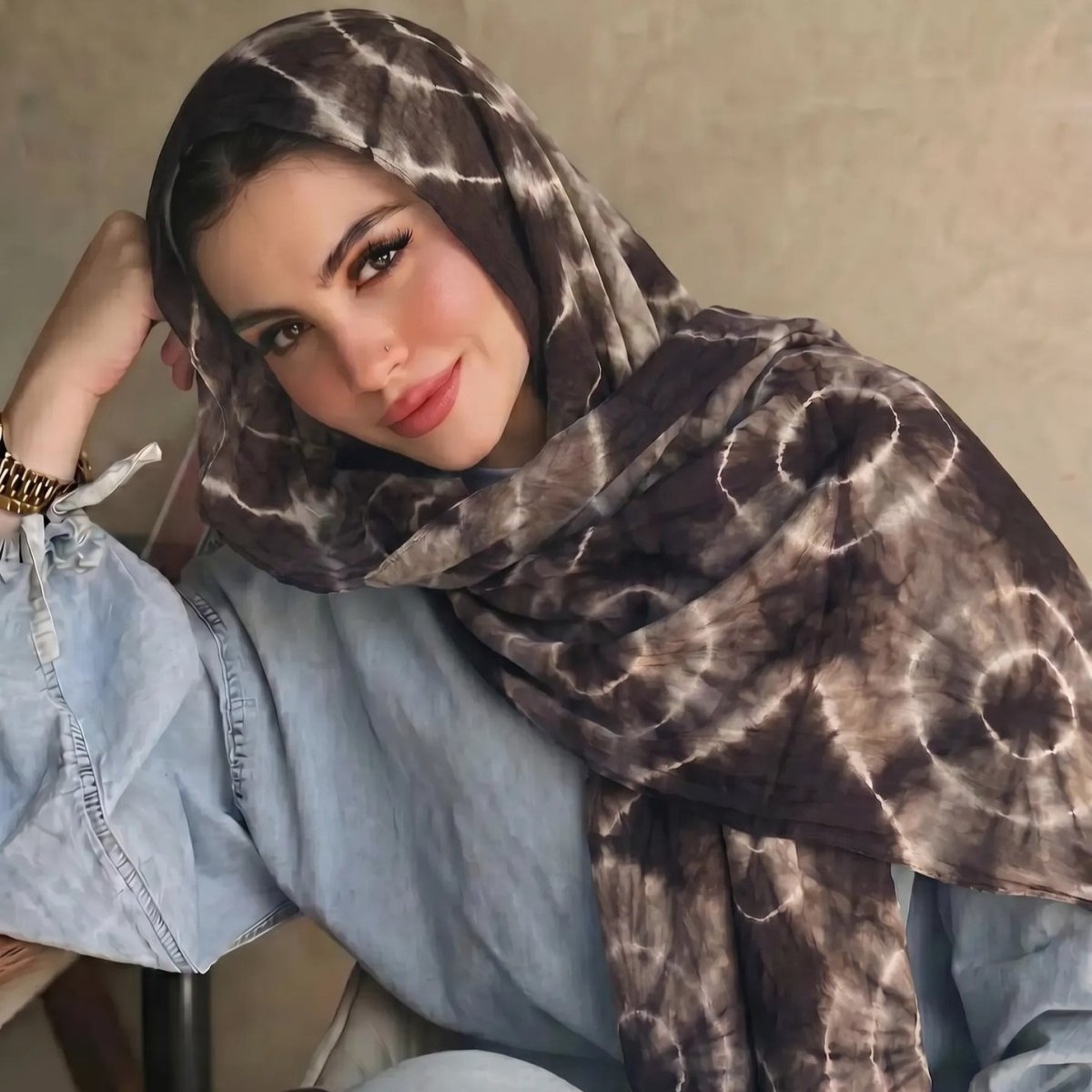 Foulard Hijab Tie-Dye (MH232)