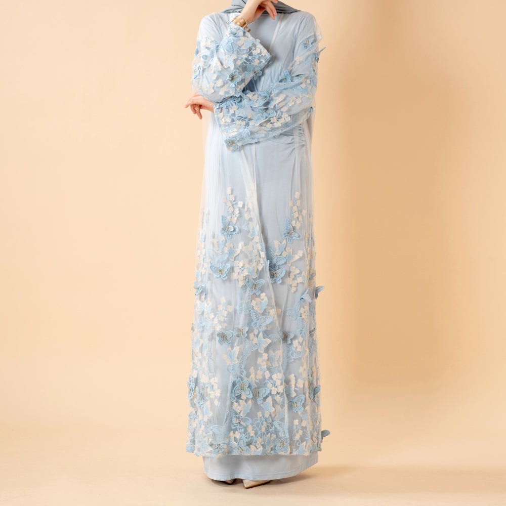 Abaya Ouverte Butterfly Whisper (MOA303)