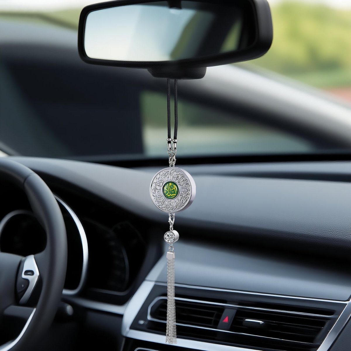 Accessoire de Voiture Islamique à Suspendre en Alliage | Ornement Suspendu pour Voiture avec Verset du Coran (MAC238)