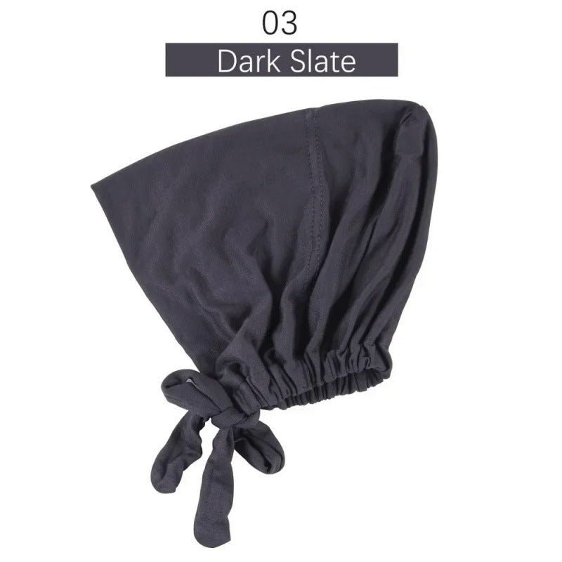 Sous-bonnet ajustable en coton stretch à nouer | Bonnet hijab (MH200)