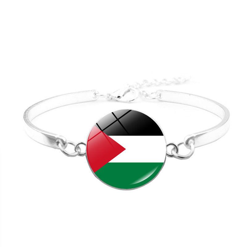 Bracelet Free Palestine | Bracelet Keffieh Drapeau Palestinien (MAC081)
