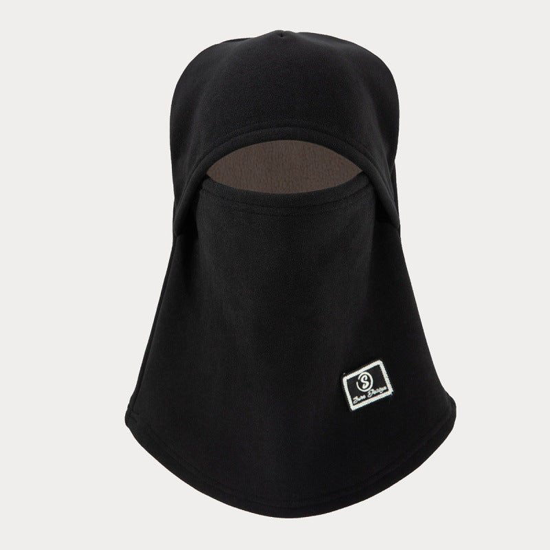 Cagoule Masque Doublée Polaire | Cagoule d'Hiver Coupe-Vent pour Vélo avec Protection des Oreilles (MAC308)