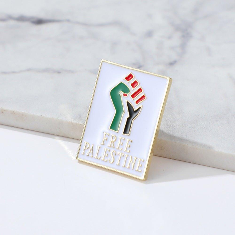 Épingle keffiyeh drapeau Free Palestine MAC105