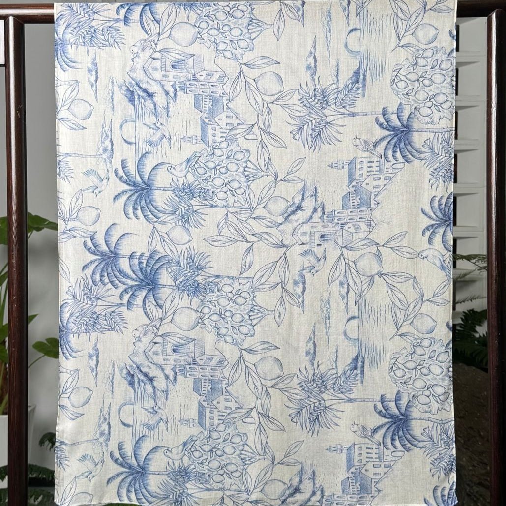 Foulard Hijab Imprimé Aquarelle Polyvalent, Doux et Respirant (MH165)