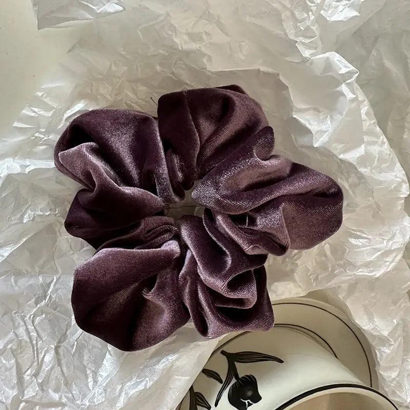 Chouchous hijab MAC009, accessoires cheveux fleur en velours