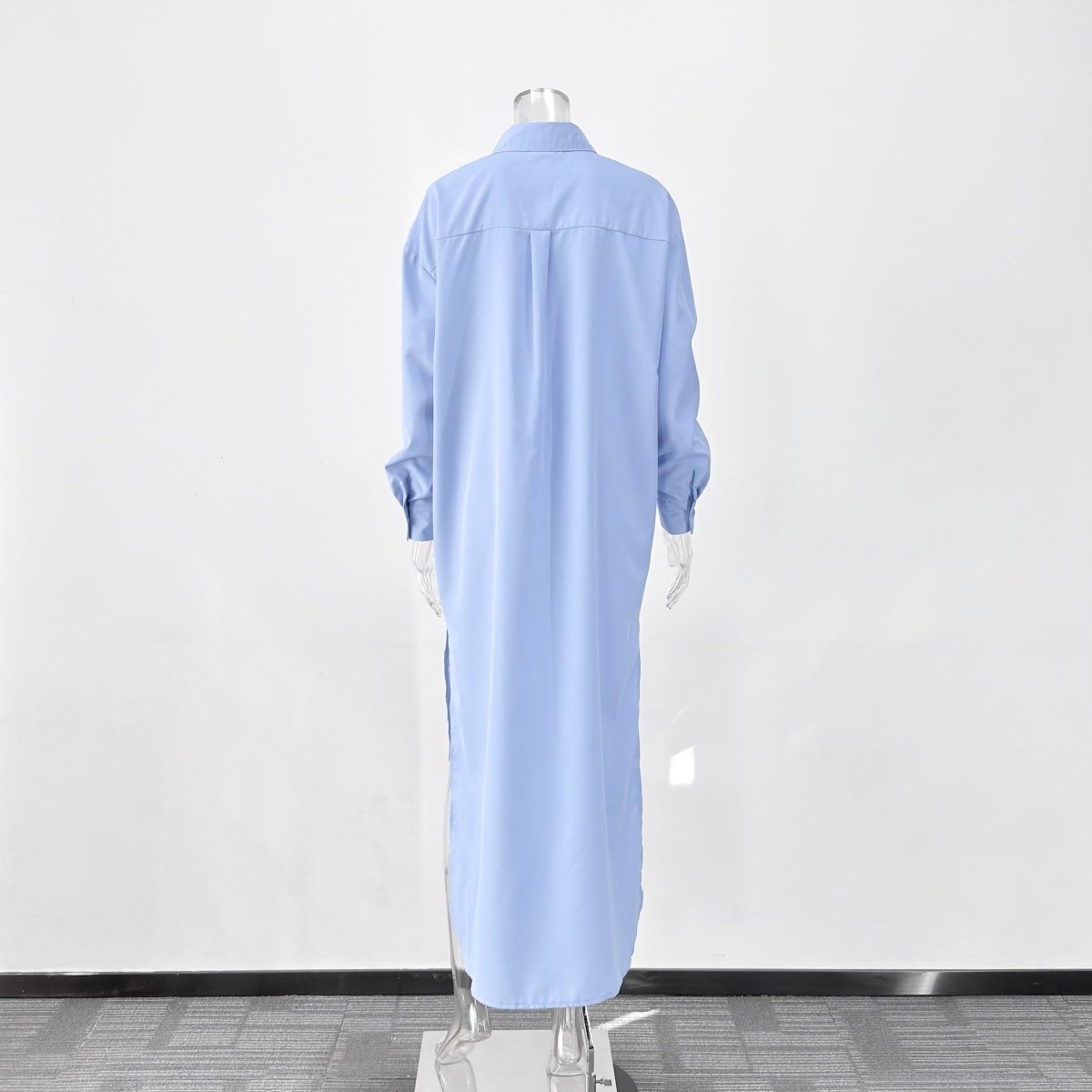 Robe-chemise oversize avec fentes latérales (MS332)