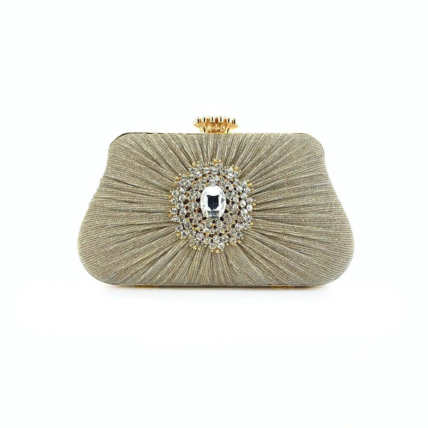 Sac MAC033 pour femme, plissé, artisanal, orné de strass
