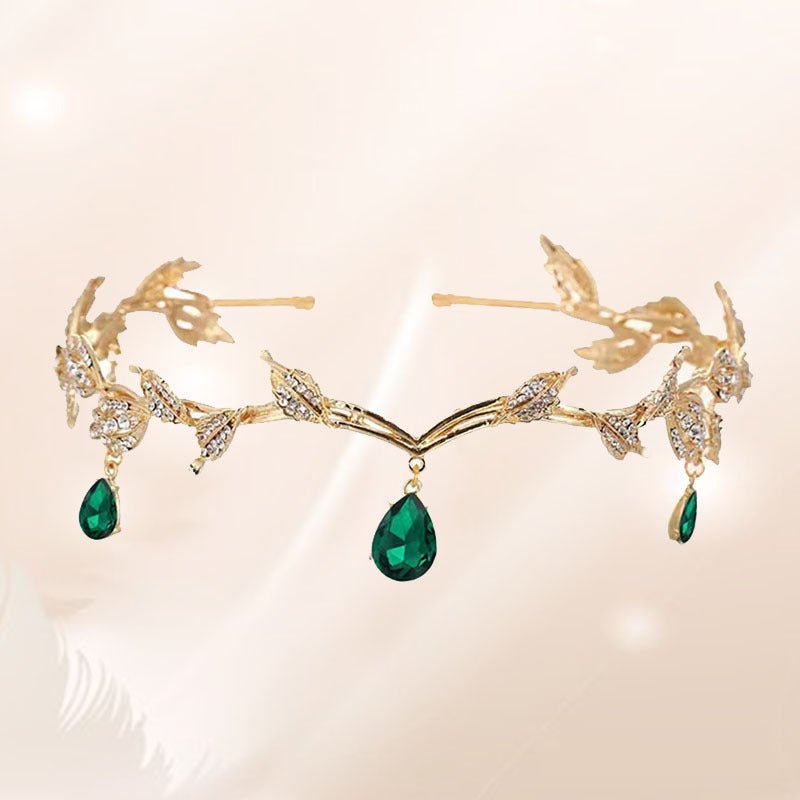 Barrette à cheveux ornée de strass avec pendentif pour le front (MAC329)